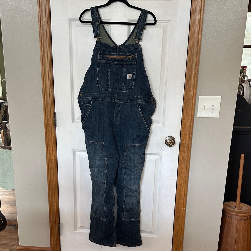 Carhartt Women's Blue Denim Overalls